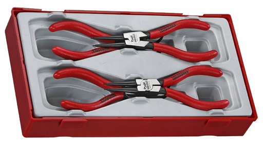 [TG.TT474-5] Plier Set 4pc 5" Mega Bite Snap Ring Tray Teng