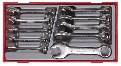 [TG.TT6010M] Combination Spanner Set Stubby 10-19mm 10pc Teng
