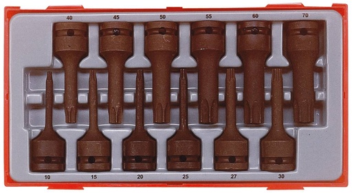 [TG.TT9212TX] Impact Socket Set Inhex Torx 1/2dr Tray 12pc Teng