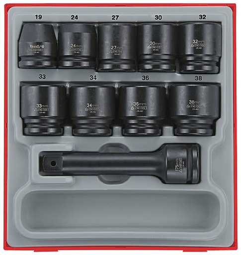 [TG.TTD9416] Impact Socket Set 3/4dr Tray 16pc Teng
