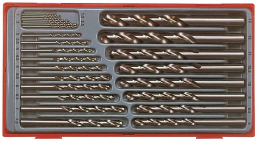 [TG.TTDB28] Drill Set Jobber 1-13mm 28pc in Tray Teng