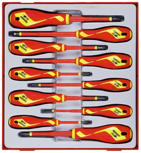 [TG.TTDV910N] Screw Driver Set VDE 1000V 10pc Tray Teng