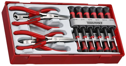 [TG.TTMI16] Plier Set 16pc Mini & Torx S/Driver Tray Teng