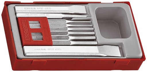 [TG.TTPC09] Punch & Chisel Set 9pc Tray Teng