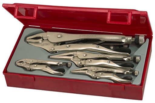 [TG.TTVG05] Locking Plier Set 5pc Tray Teng