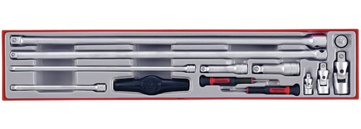 [TG.TTXEXT13] Extension Bar Set 1/4-1/2dr 13pc Tray Teng