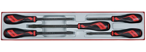 [TG.TTXMDTN] Screw Driver Set Tang Thru 5pc Tray Teng