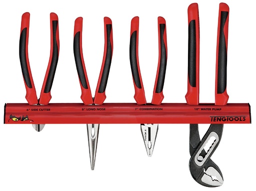 [TG.WRMB04] Plier Set 4pc Mega Bite On Wall Rack Teng