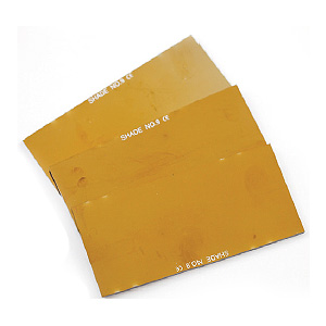 [TM.GL6950] Welding Lens 108x51mm Gold Shade 10
