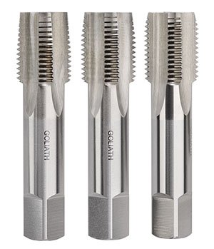 [GOL.C87GD6] Hand Tap 1"-11 BSPF Parallel Set HSGT Goliath