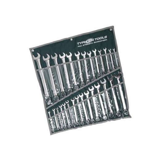 [TY.70020] Combination Spanner Set 1/4-1",7-21mm 28pc Typhoon