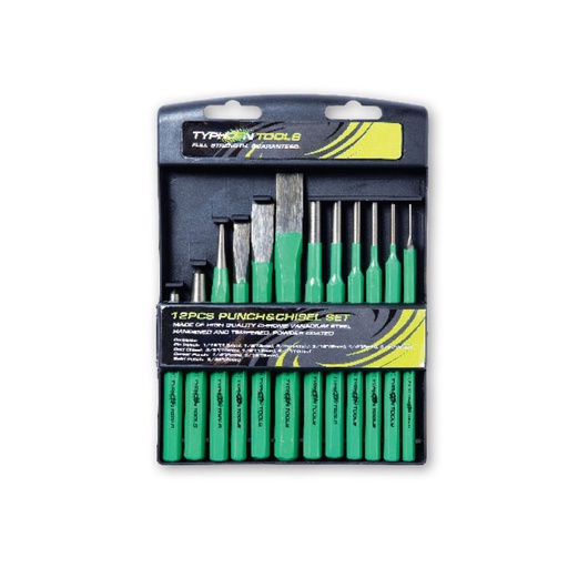 [TY.70500] Punch & Chisel Set 12pc Typhoon