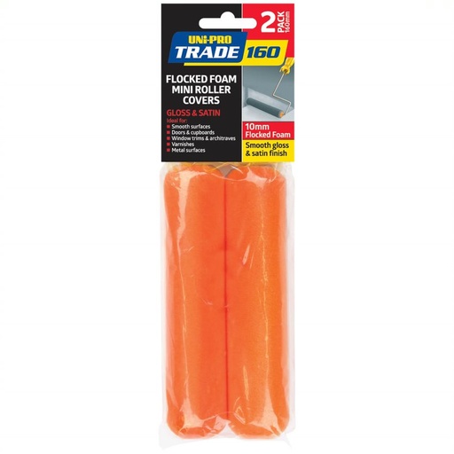 [UNIPRO.HD73001] Paint Roller Cover Flocked Foam 160mm 2pk