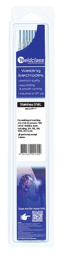 [WC.P2-316L26] Welding Electrode Stainless 316L 2.6mm 16 Rod Pk