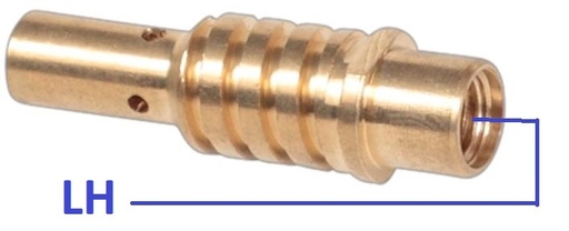 [WC.P3-B15TH] Contact Tip Holder Binzel MB15 M6 2pk