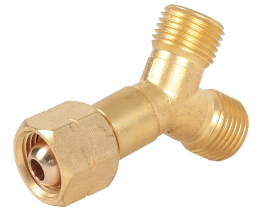 [WC.P4-R215] Hose Fitting Y Piece LH Acet/LPG Weldclass