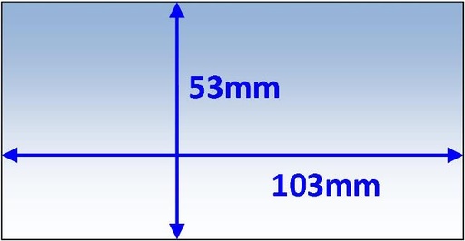 [WC.P7-CL10353/5] Welding Lens 103x53mm Inner suit SpeedGlas 9000X 5pk