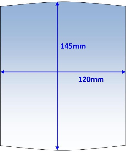 [WC.P7-CLME/10] Welding Lens 145x120mm suit Outer Miller Elite 10p