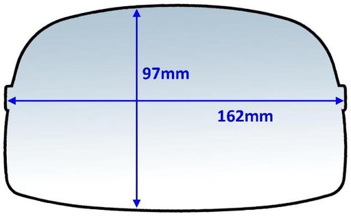 [WC.P7-CLSG9/10] Welding Lens 162x97mm Outer suit S/Glas 9000 10pk