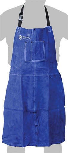 [WC.WC-01753] Welding Apron Leather Promax Blue 90x60cm
