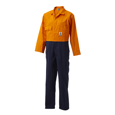 [XAX.7X1229ONR77] Overall Basix-Vis T Top Orange/Navy R77