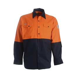 [XAX.445905] Shirt Glodril Long Sleeve Hi-Viz Orange/Navy XL