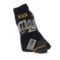 [XAX.N9999] Sox Work Cotton 7-11 Grey 3pk