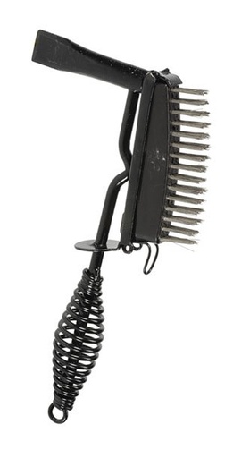 [BOR5173-SS-WHB] Chipping Hammer Spring Handle c/w Brush
