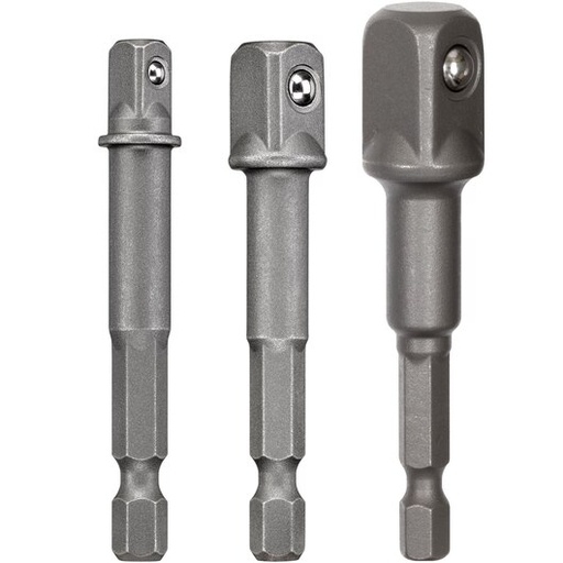 [DW.DWAADPTMI3] Hex to Socket Adaptor Set 1/4"Hex 50mm Dewalt