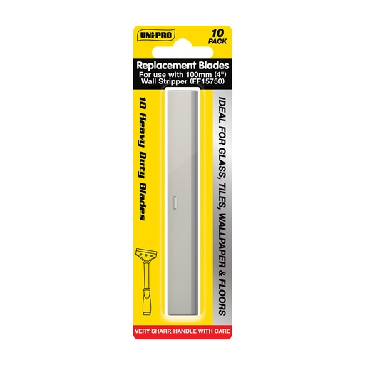 [UNIPRO.FF15750P] Blade Wall Stripper Replacement 100mm 10pk Unipro