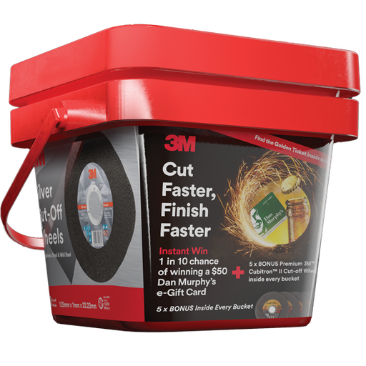 [3M.7012879557] Cut Off Disc 125x1.0x22 Silver 3M Bucket
