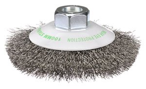 [BOR5111-100-3.3] Bevel Brush Crimp 100mm Inox MultiThread