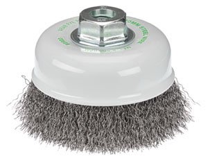 [BOR5105-75-3.3] Cup Brush Crimp 75mm Inox MultiThread