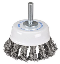 [BOR5100-50.5S] Cup Brush Twist 50mm Steel Spindle 1/4"