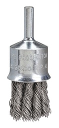 [BOR5119-19.5] End Brush Twist 19mm Steel Spindle 1/4"