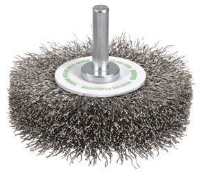 [BOR5117-7018.3B] Wheel Brush Crimp  70x18mm Inox Spindle 1/4"