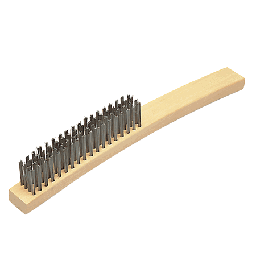 [CIG.646365] Hand Scratch Brush 4 Row Inox Wood Cigweld