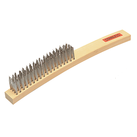 [CIG.646363] Hand Scratch Brush 4 Row Steel Wood Cigweld