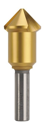 [BOR3853-40] Countersink Three Flute 4.5-40mm HSSCo TiN Bordo