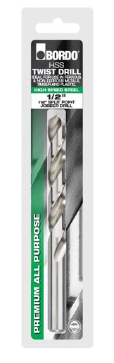 [BOR2006-1/16S] Jobber Drill 1/16" HSS Bright Bordo 2pk Clam