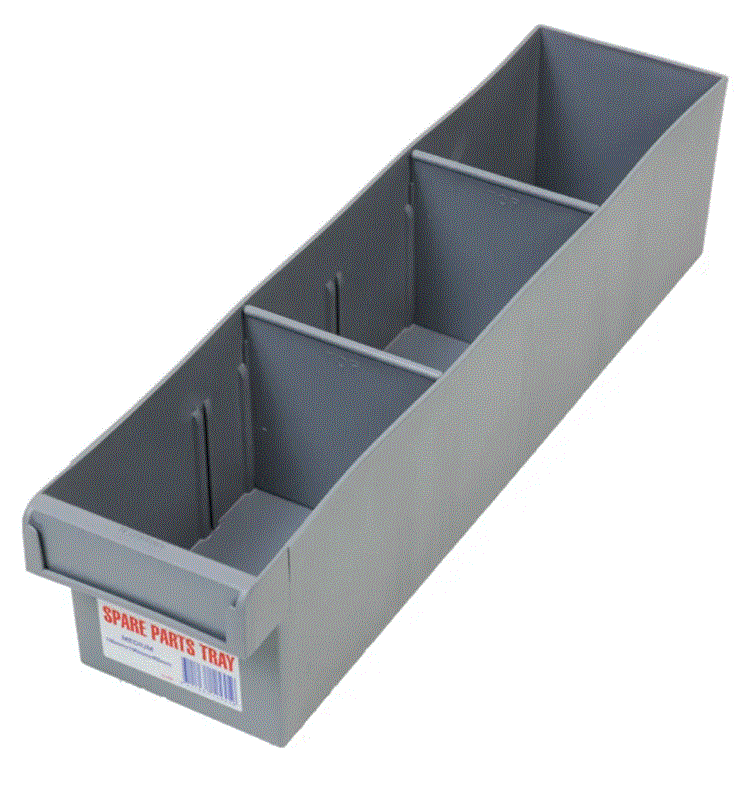 [STORPAK.1H-002] Spare Parts Tray Grey W100xH100xD400mm Fischer