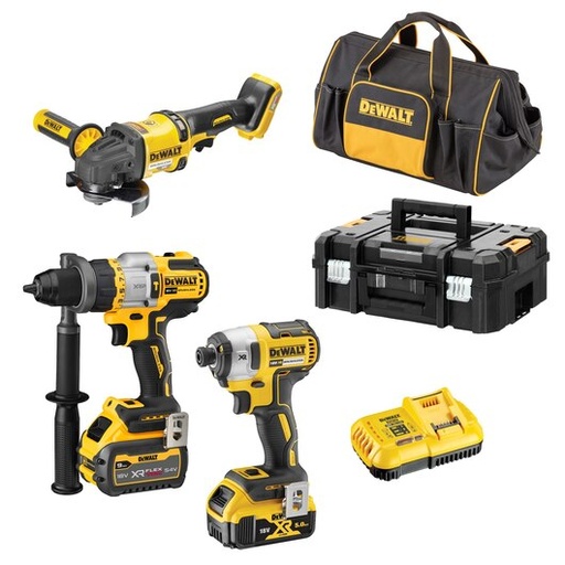 [DW.DCZ341P1X1T-XE] Combination Kit 18V/54V XR Li-Ion 3pc 5Ah/6Ah Brushless FLEXVOLT™ Dewalt