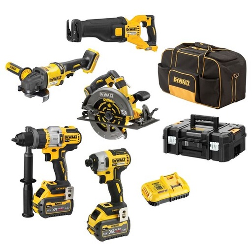 [DW.DCZ596X2T-XE] Combination Kit 18V/54V XR Li-Ion 5pc 9Ah Brushless FLEXVOLT™ Dewalt