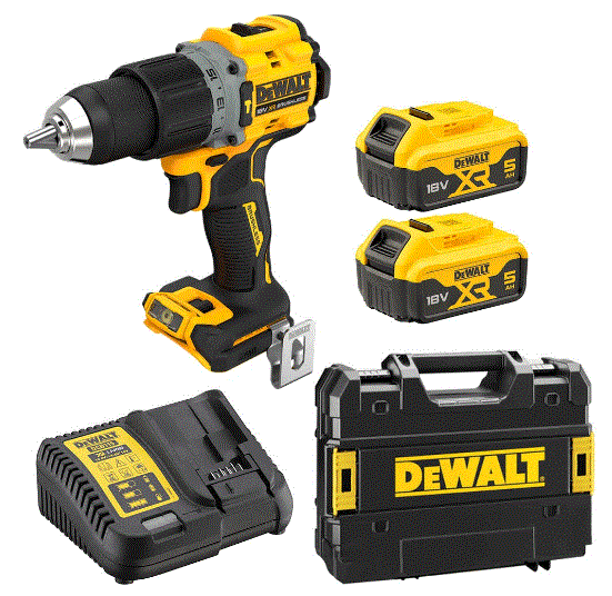 [DW.DCD805P2T-XE] Hammer Drill 18V Compact Premium 5Ah Kit Dewalt